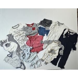 Burt’s Bees Baby Organic Cotton Lot NB-12M Rompers Bodysuits Pajamas Unisex